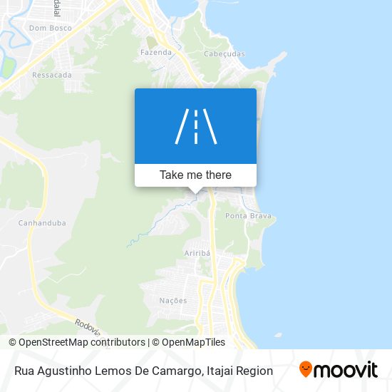 Mapa Rua Agustinho Lemos De Camargo