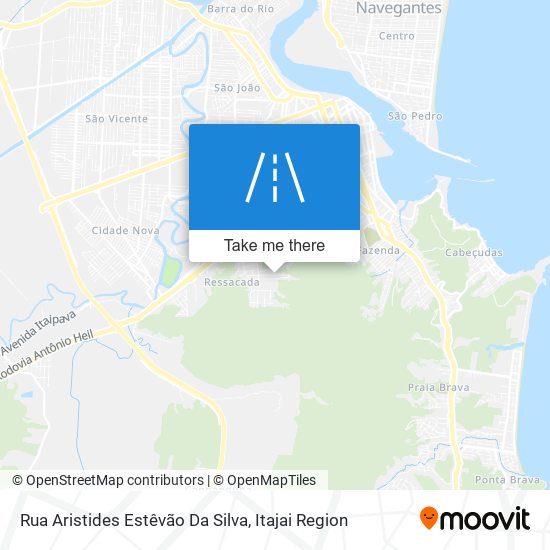 Mapa Rua Aristides Estêvão Da Silva