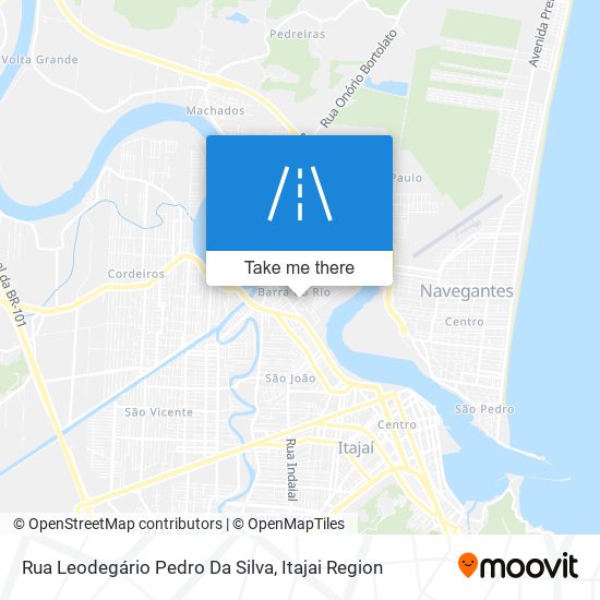Mapa Rua Leodegário Pedro Da Silva
