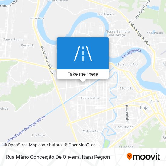 Mapa Rua Mário Conceição De Oliveira