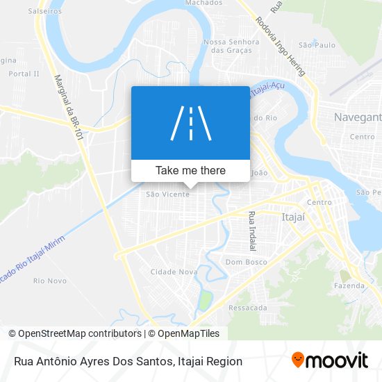 Mapa Rua Antônio Ayres Dos Santos