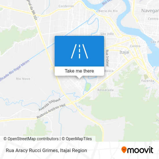 Rua Aracy Rucci Grimes map