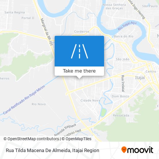 Mapa Rua Tilda Macena De Almeida