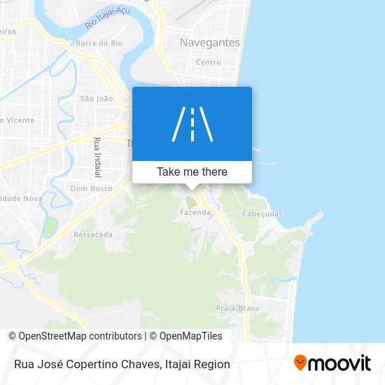 Rua José Copertino Chaves map