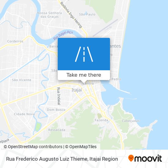 Mapa Rua Frederico Augusto Luiz Thieme