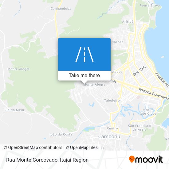 Rua Monte Corcovado map