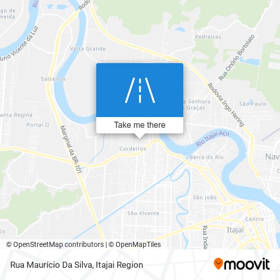 Mapa Rua Maurício Da Silva