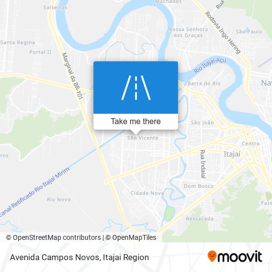 Mapa Avenida Campos Novos