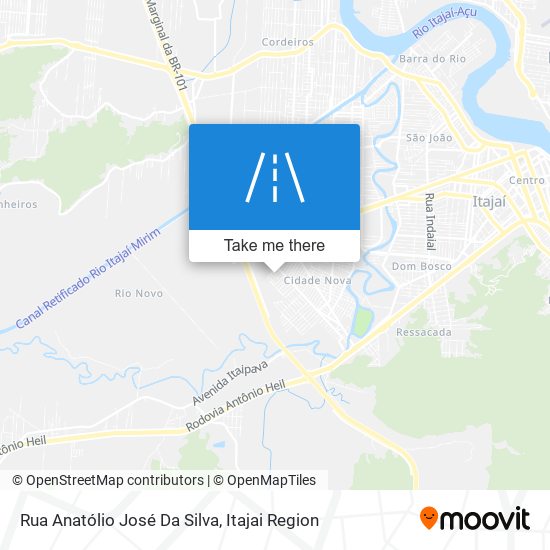Mapa Rua Anatólio José Da Silva