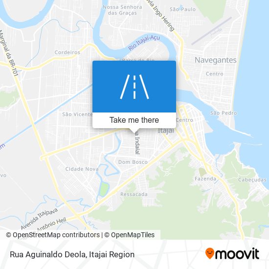 Rua Aguinaldo Deola map