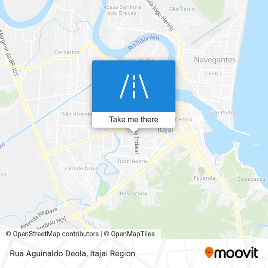 Rua Aguinaldo Deola map