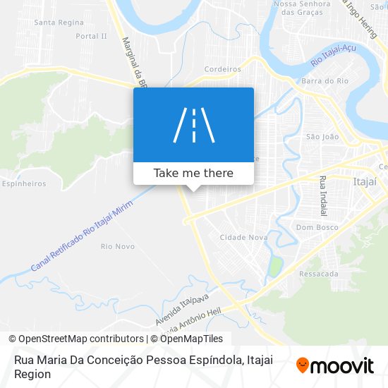 Mapa Rua Maria Da Conceição Pessoa Espíndola