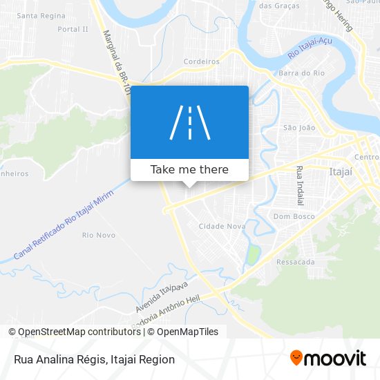Mapa Rua Analina Régis