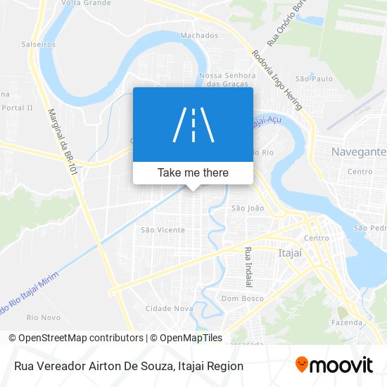 Mapa Rua Vereador Airton De Souza
