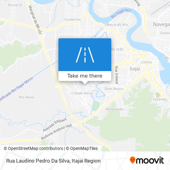 Mapa Rua Laudino Pedro Da Silva