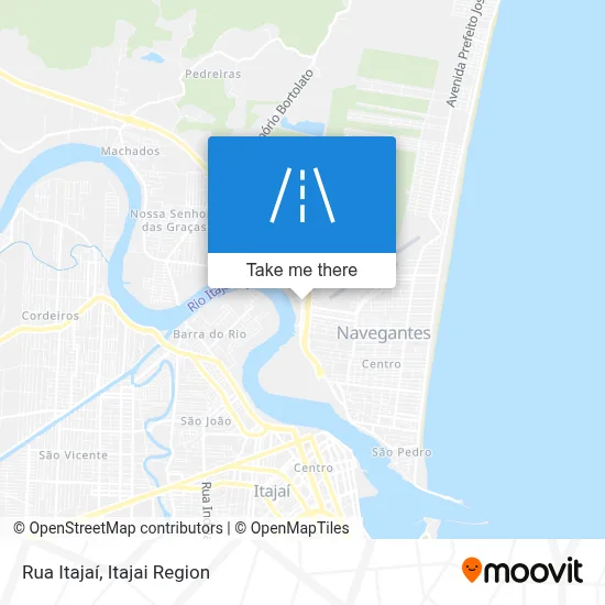 Rua Itajaí map