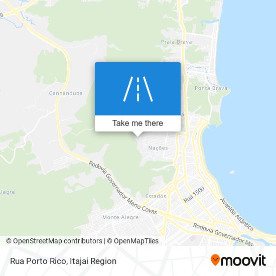 Mapa Rua Porto Rico