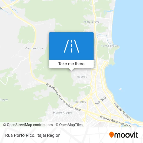 Rua Porto Rico map
