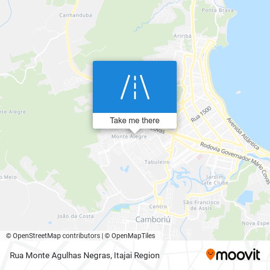 Mapa Rua Monte Agulhas Negras