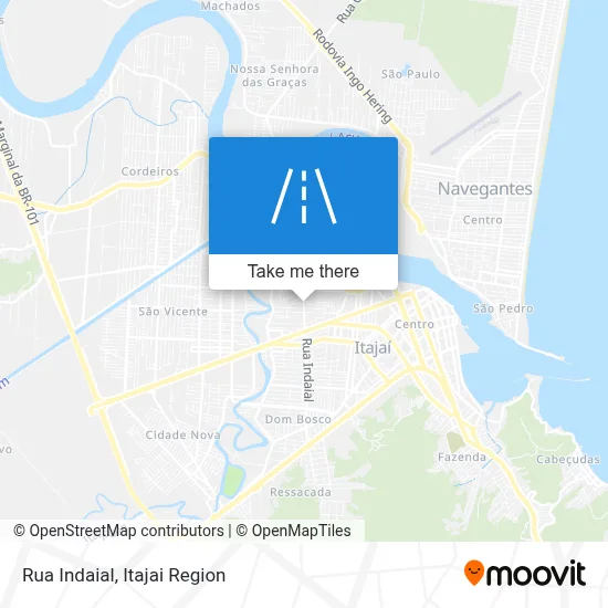 Rua Indaial map