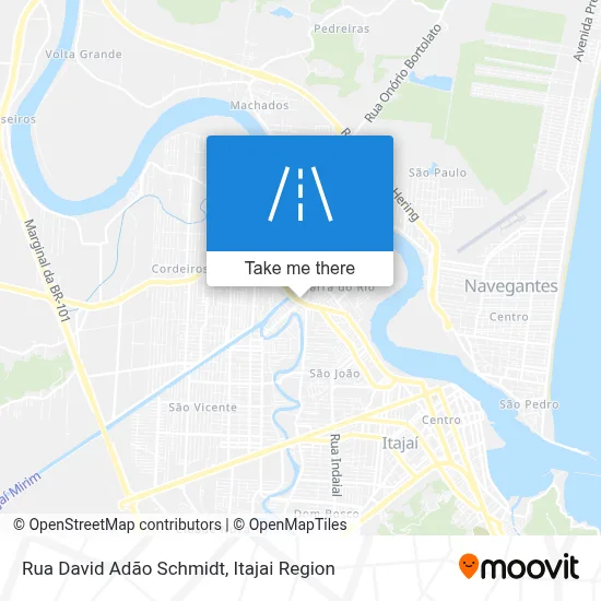 Rua David Adão Schmidt map