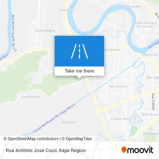 Rua Antônio José Cuco map