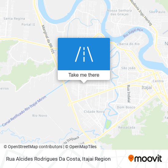 Mapa Rua Alcides Rodrigues Da Costa