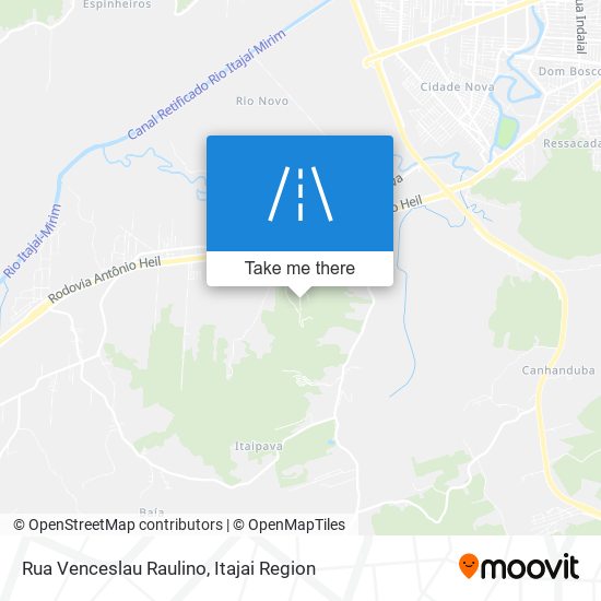 Mapa Rua Venceslau Raulino