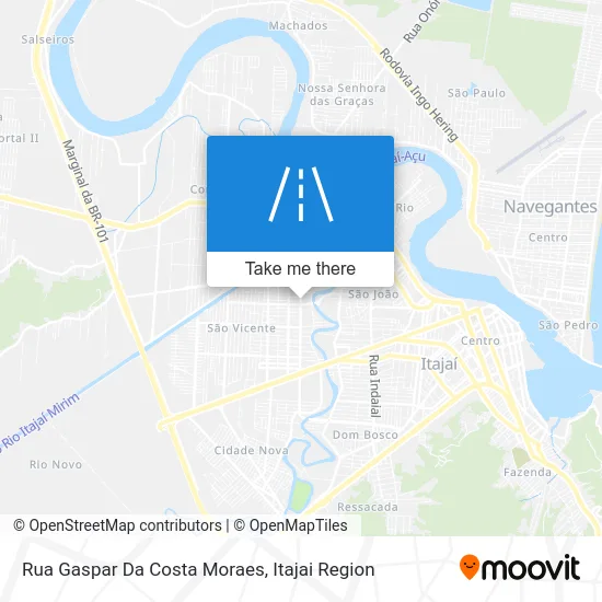 Rua Gaspar Da Costa Moraes map