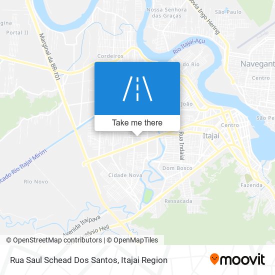 Mapa Rua Saul Schead Dos Santos