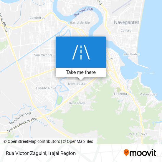 Mapa Rua Victor Zaguini