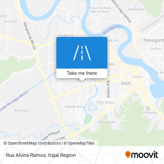 Mapa Rua Alvina Ramos