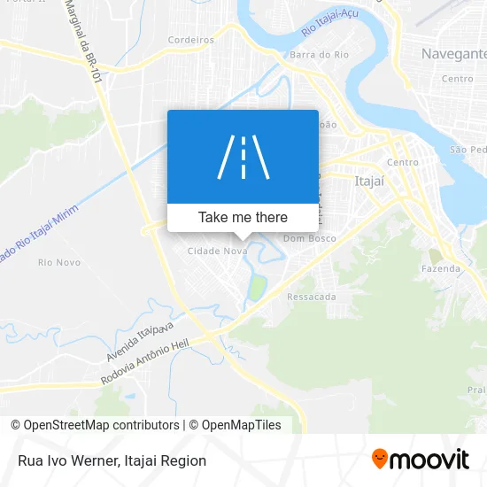 Rua Ivo Werner map