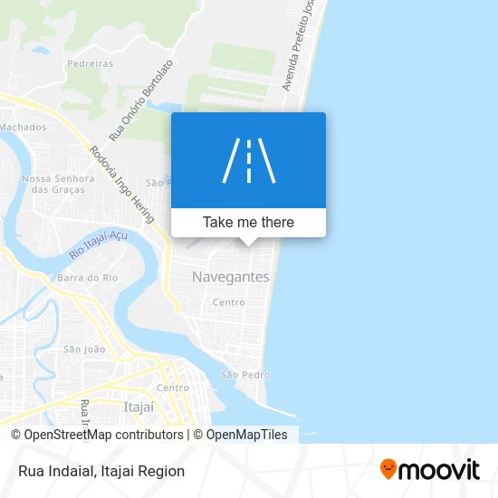 Rua Indaial map