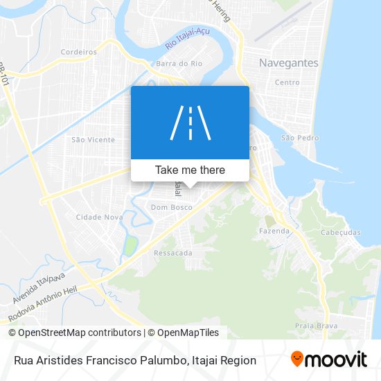 Rua Aristides Francisco Palumbo map