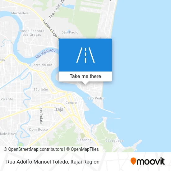 Rua Adolfo Manoel Toledo map