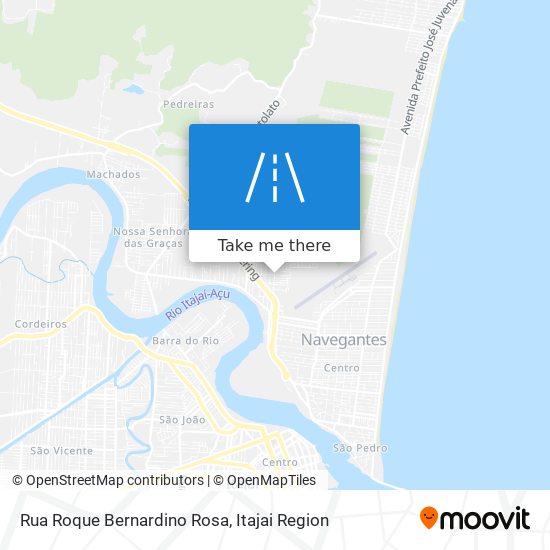 Mapa Rua Roque Bernardino Rosa