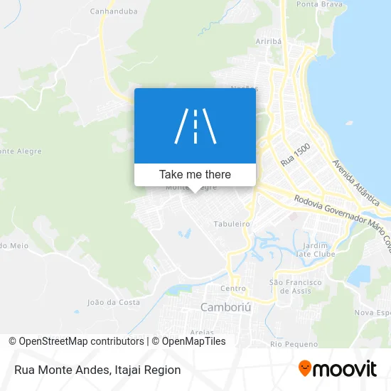 Rua Monte Andes map