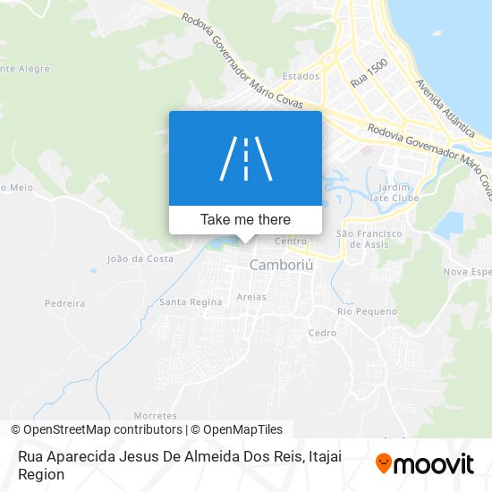Mapa Rua Aparecida Jesus De Almeida Dos Reis