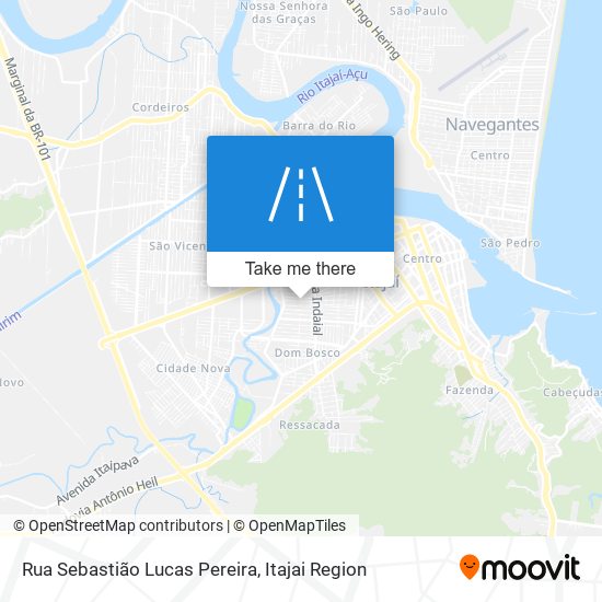 Mapa Rua Sebastião Lucas Pereira