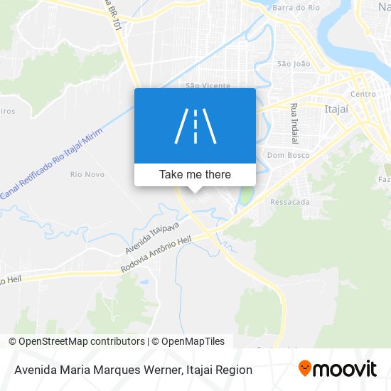 Mapa Avenida Maria Marques Werner
