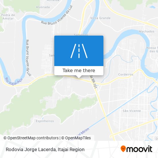 Rodovia Jorge Lacerda map