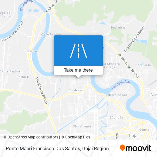 Mapa Ponte Mauri Francisco Dos Santos