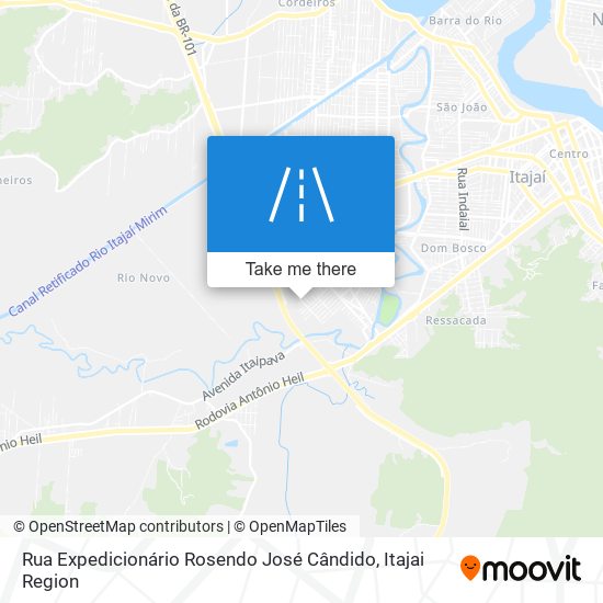 Mapa Rua Expedicionário Rosendo José Cândido