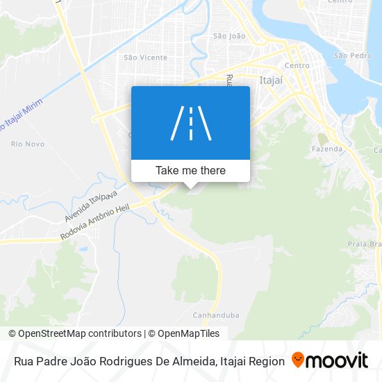 Mapa Rua Padre João Rodrigues De Almeida