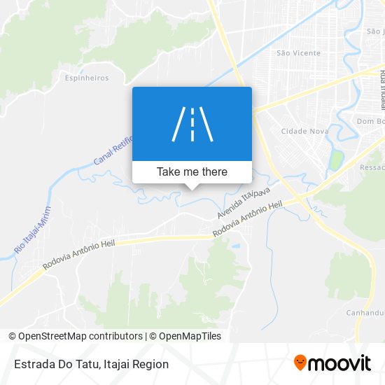Estrada Do Tatu map