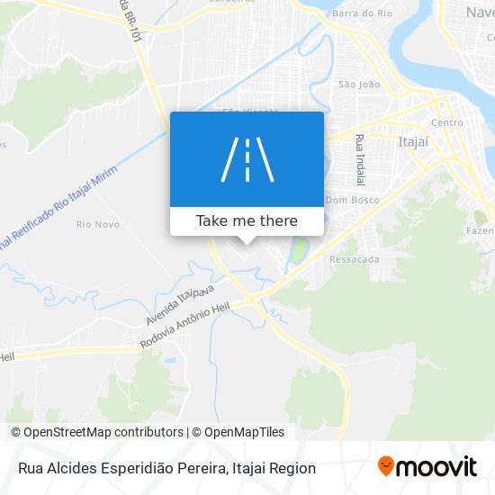 Mapa Rua Alcides Esperidião Pereira