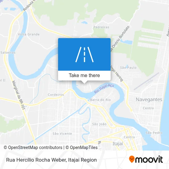 Rua Hercílio Rocha Weber map
