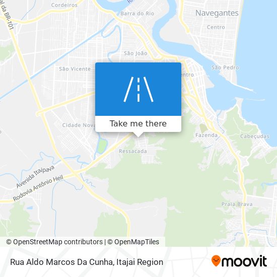Mapa Rua Aldo Marcos Da Cunha