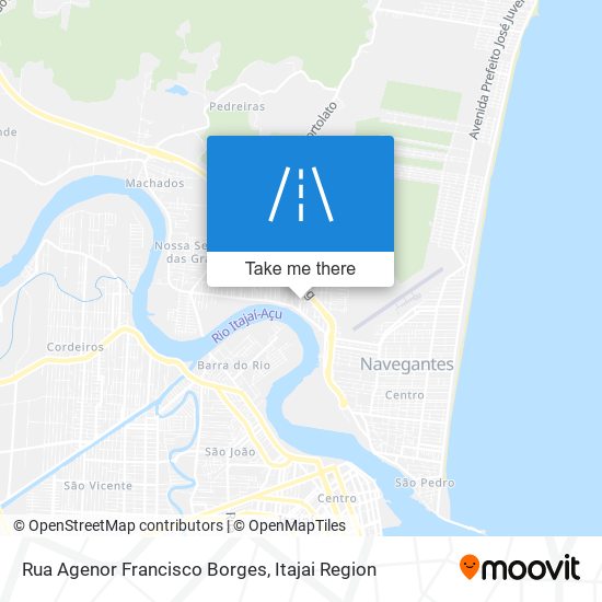 Mapa Rua Agenor Francisco Borges